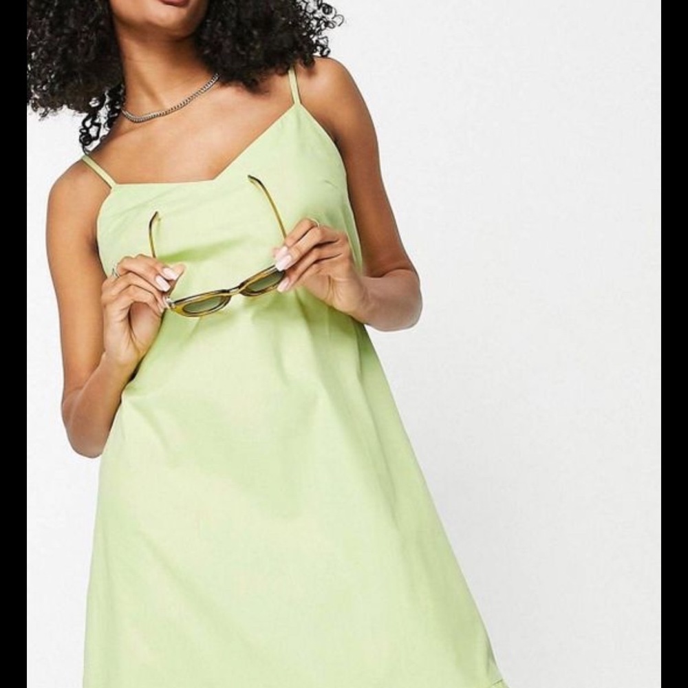 Lime green dress
